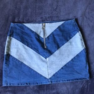 Denim Mini Skirt